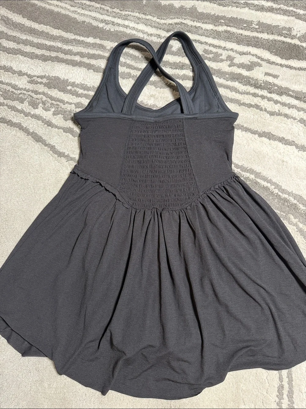 NWOT Free People Black Mini Dress with Built-In Shorts